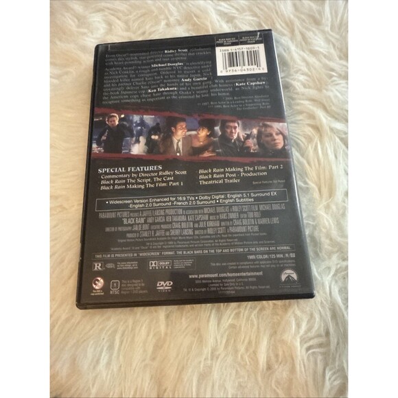 Black Rain (DVD, 2006, Special Collectors Edition Sensormatic) - Picture 2 of 4